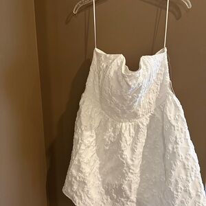 Altar'd State White Strapless dress
